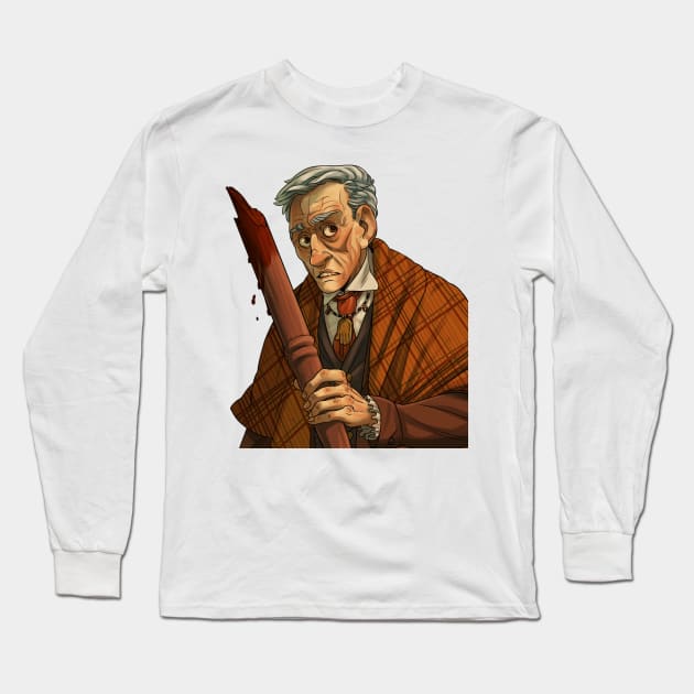Peter Vincent-- Vampire Killer Long Sleeve T-Shirt by groovybastard